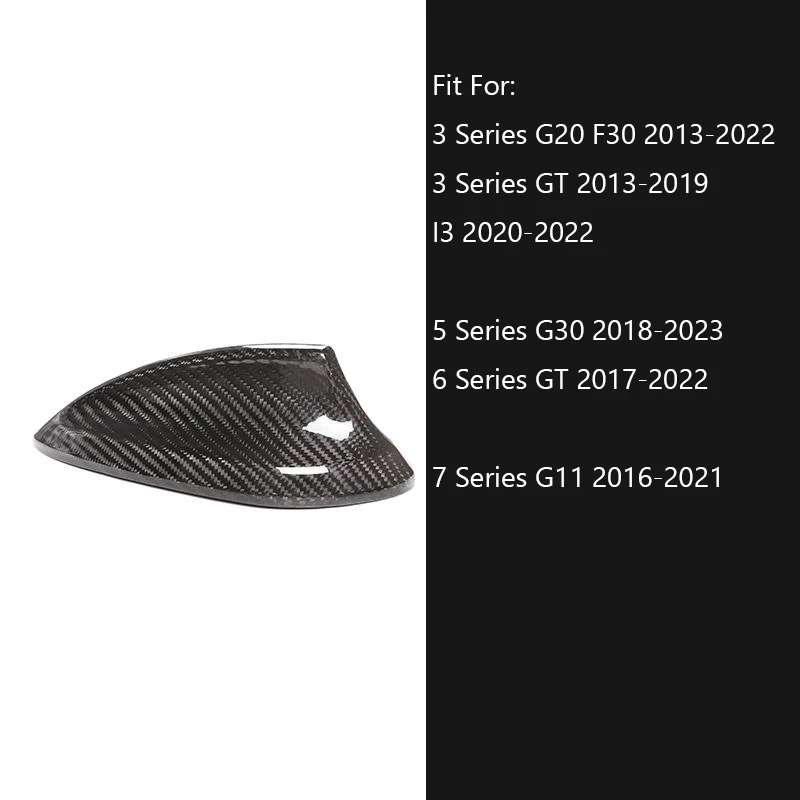 For BMW 3 5 7 Series G20 G30 G11 F30 2012 2019 2018 2020 I3 2022 Carbon Fiber Style Car Antenna Protection Cover Accessories