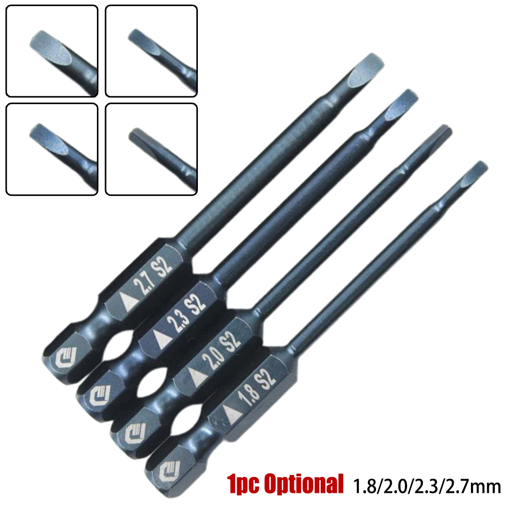 65mm Magnetic Triangle Screwdriver Bits Hex Shank Wrench Precise Screwdriver 1.8-2.7mm Electric Head Hand Tools