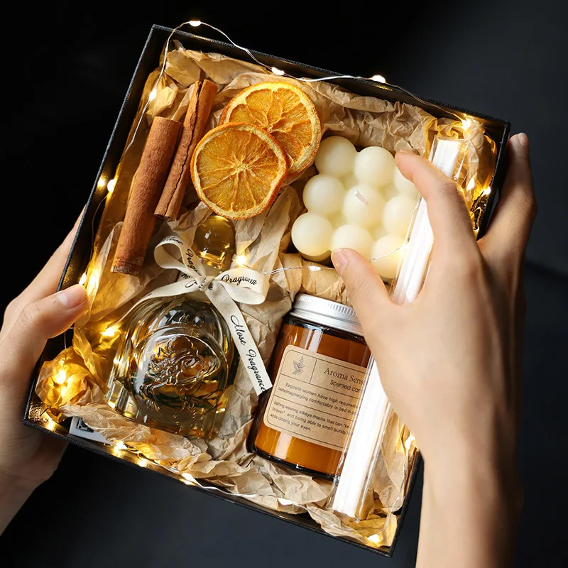 Aromatherapy Candle Gift Box Niche High-end Atmosphere Long-lasting Indoor Home Fragrance