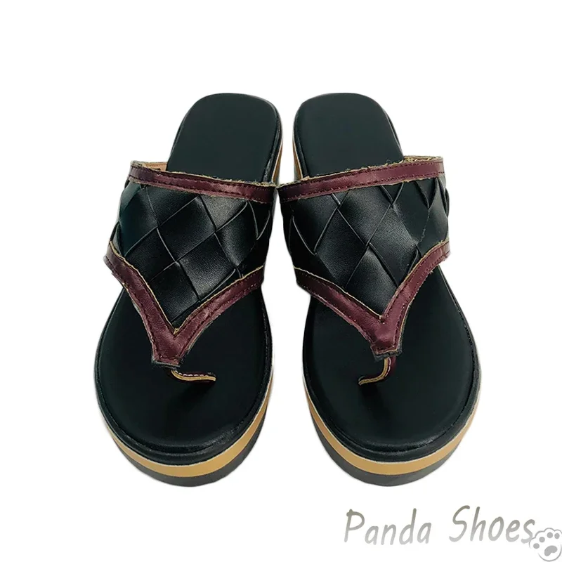 أحذية جينشين إمباكت كوكي شينوبو التأثيرية لعبة أنيمي كوس قباقيب أحذية لعبة أزياء تنكرية أحذية الدعامة لحفلات الهالوين