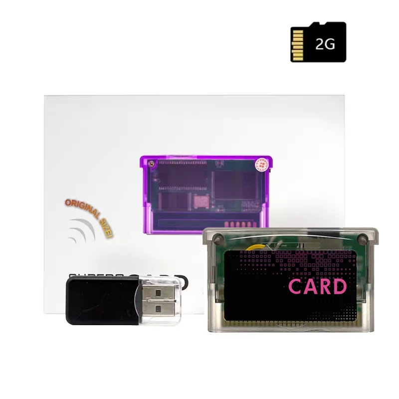 Mini SD Game Card GBA Flash Card voor SP GBM IDS NDS NDSL GBA SP Met 2 GB TF Adapter game Accessoires