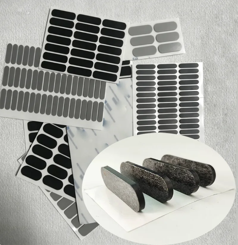 Self Adhesive Width 12mm Black Oval Rubber Pad Silicone Foot Pad Laptop Anti-skid Shock Absorber Pad