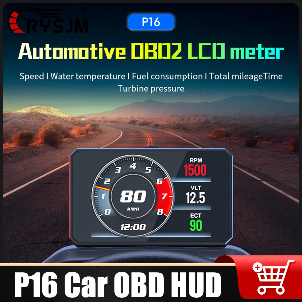 P16 Car Obd Hud Tft…