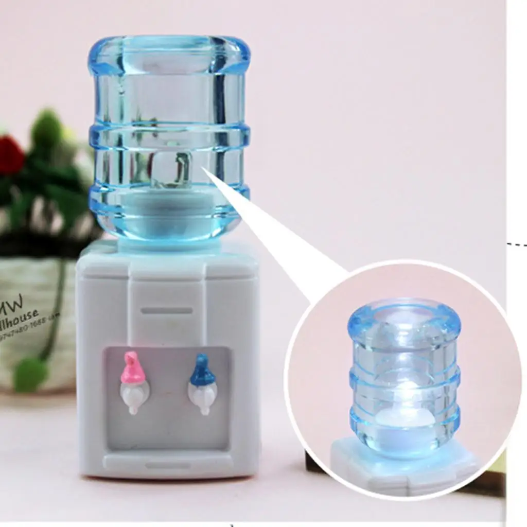 Distributeur d'eau pour maison de poupée, échelle 1/12, jouets pour enfants, accessoires de détective: 12 poupées,