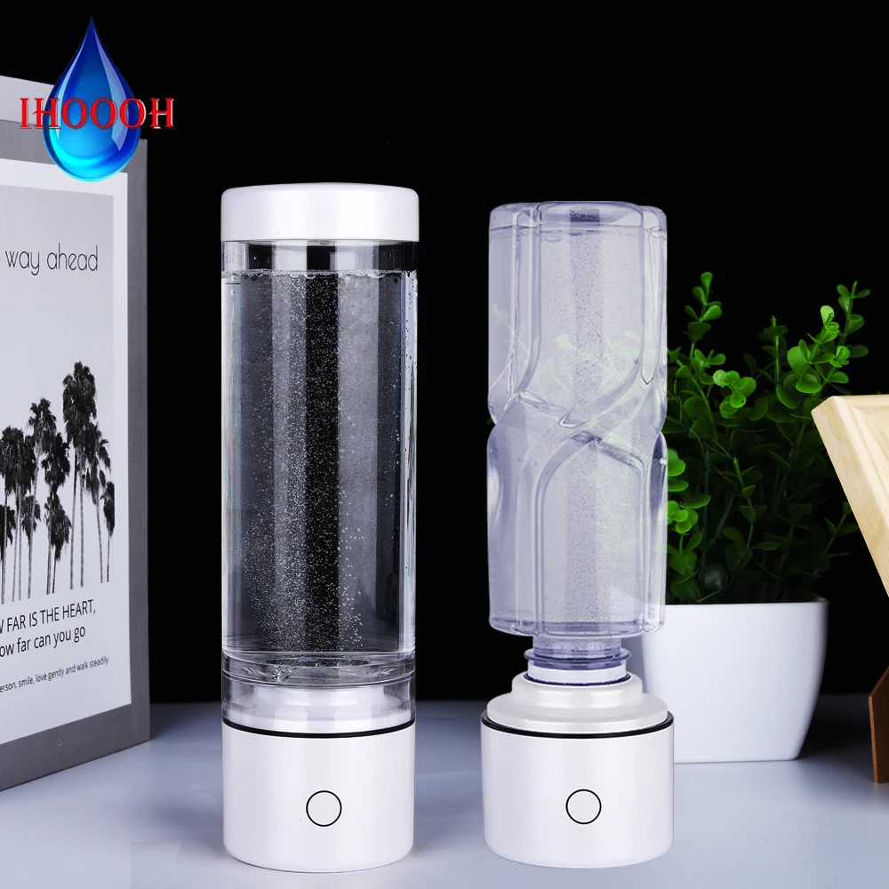 Nano High Hydrogen Rich Water Bottle/Cup H2 Generator SPE Alkaline Electrolysis Lonizer Multifunctional Mini Respirator IHOOOH