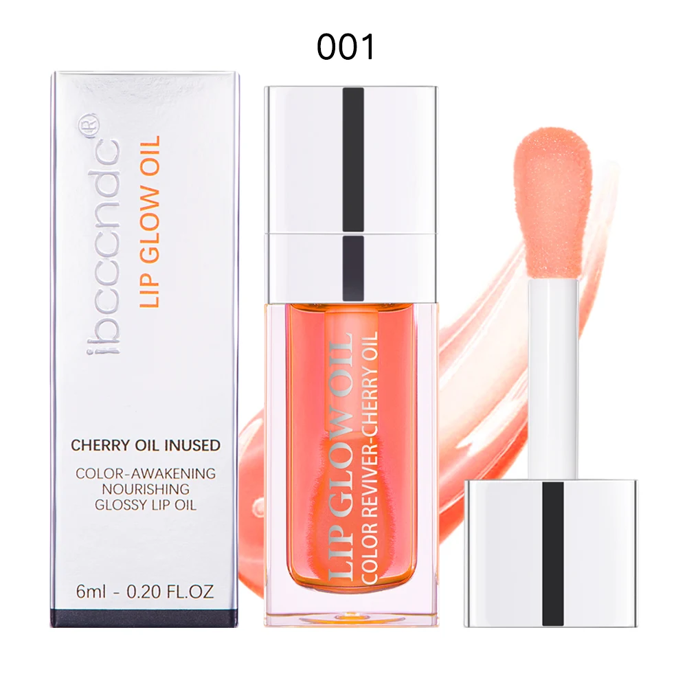 Crystal Jelly Moisturizing Lip Oil Plumping Lip Gloss Makeup Sexy Plump Lip Glow Oil Tinted Lip Plumper