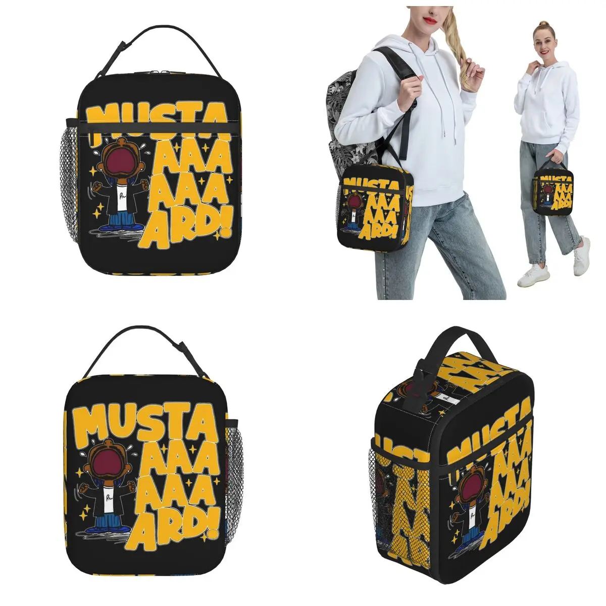 Kendrick Lamar Mustard Merch Insulated Lunch Tote Bag For Picnic Food Storage Bag Reusable Cooler Thermal Lunch Boxes