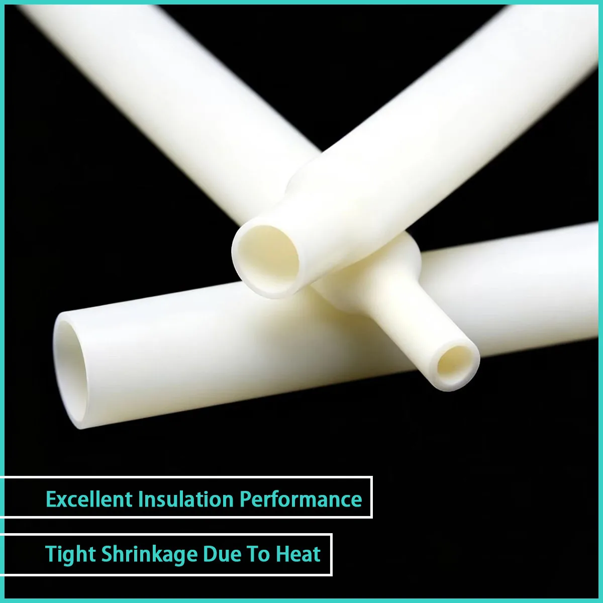 White polyethylene heat shrink tubing with a diameter of 1.6mm-39mm is used for electronic appliances, equipment circuits, etc