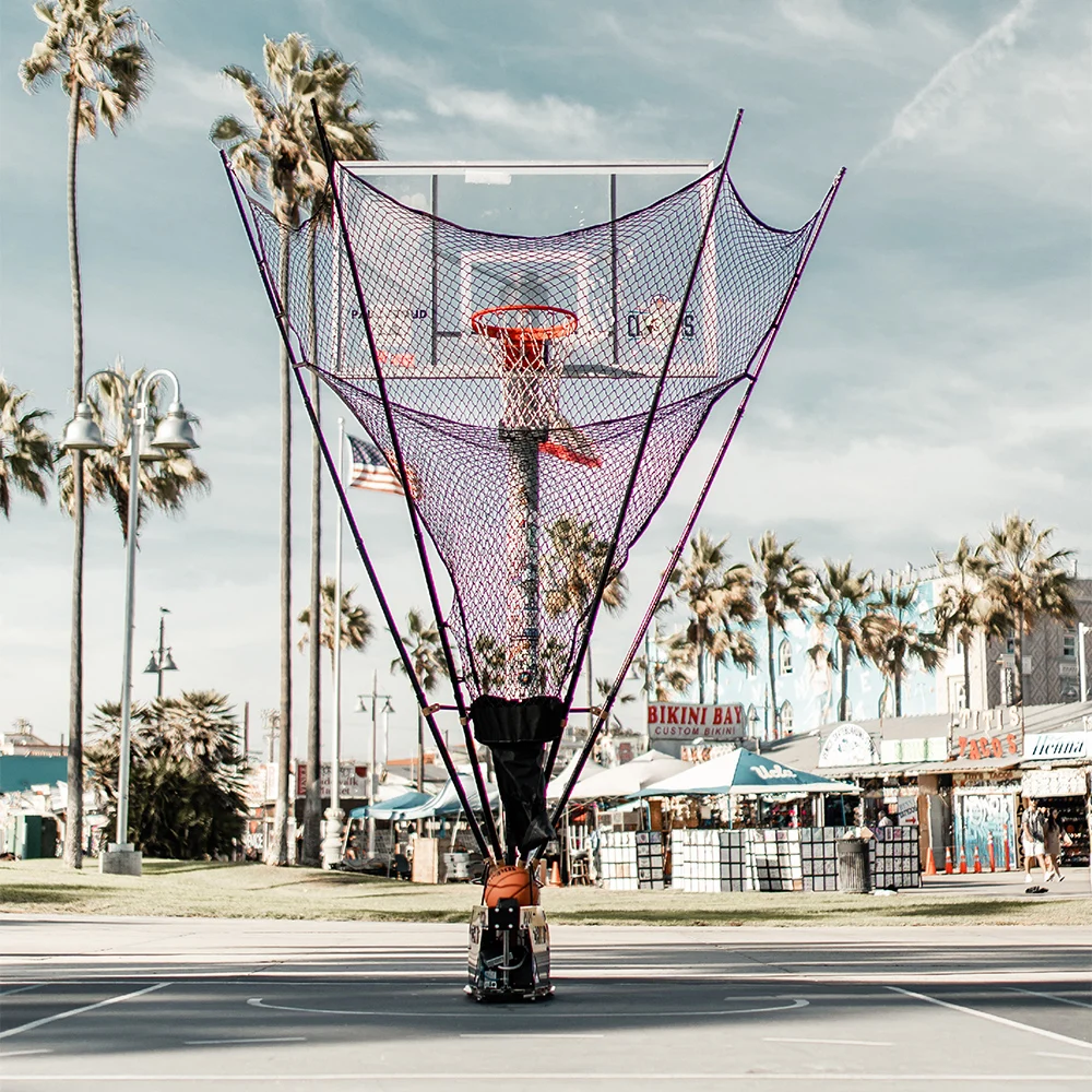 آلة إطلاق كرة السلة الكهربائية المحمولة نظام ارتداد تدريب المنزل والنادي #1