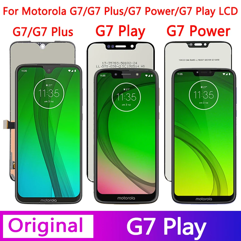 

Original For Motorola Moto G7 G7 Plus G7 Power G7 Play XT1962 XT1965 XT1955 XT1952-4 LCD Display Touch Screen Digitizer Assembly