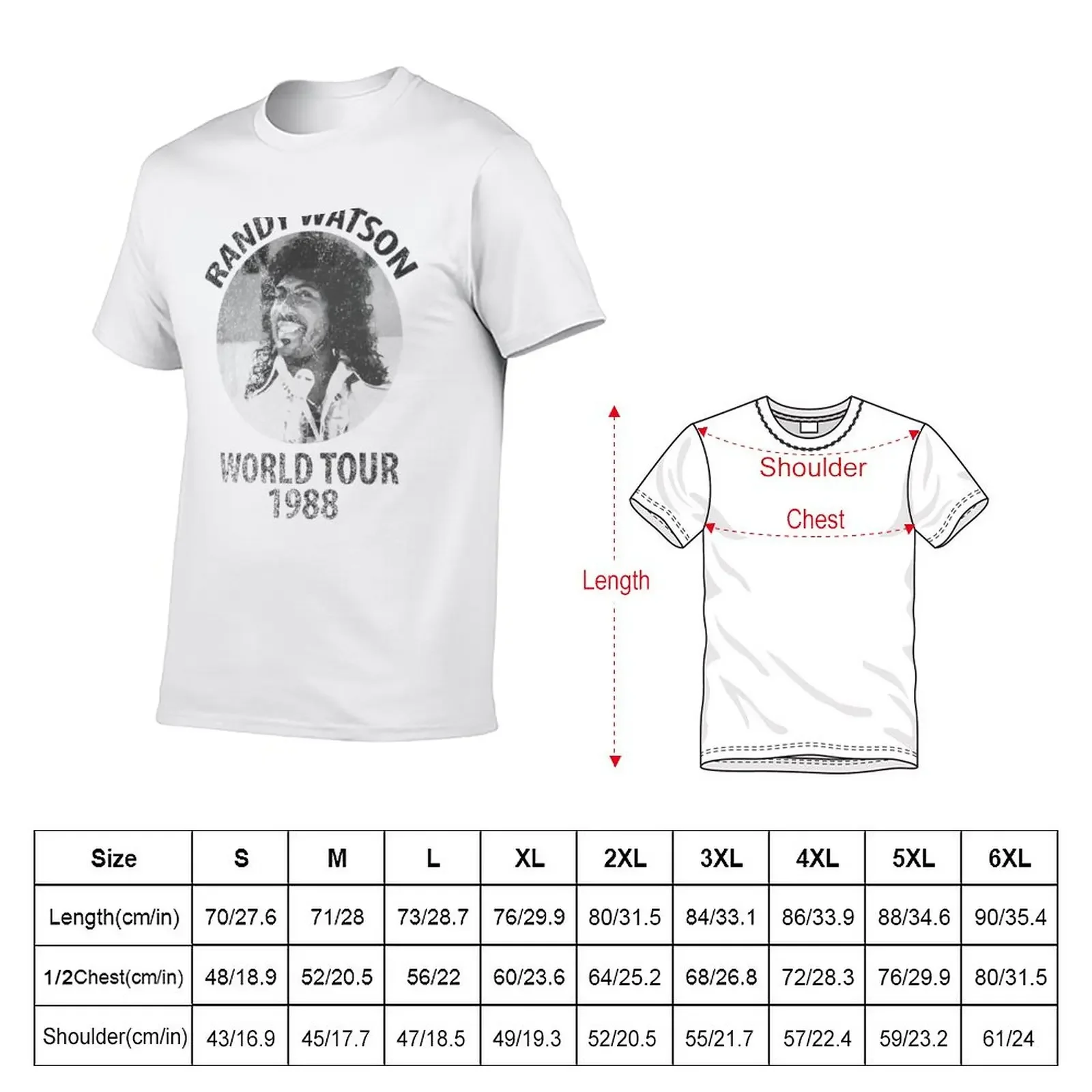 Randy Watson World Tour T-Shirt for a boy customizeds boys whites designer t shirt men