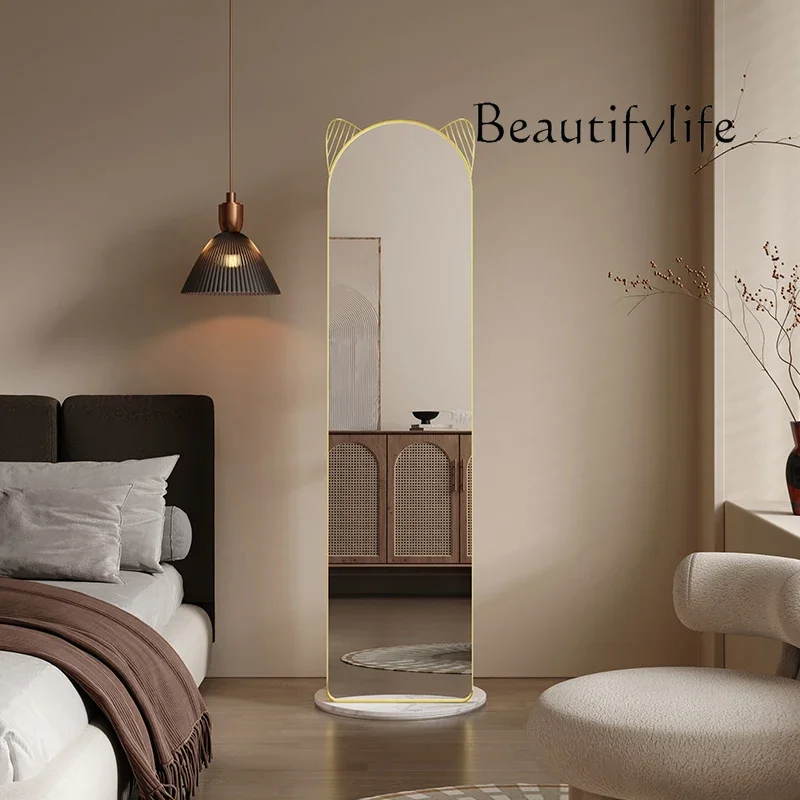 

Nordic floor-to-ceiling rotatable full-length mirror, integrated household full-length mirror for hanging clothes
