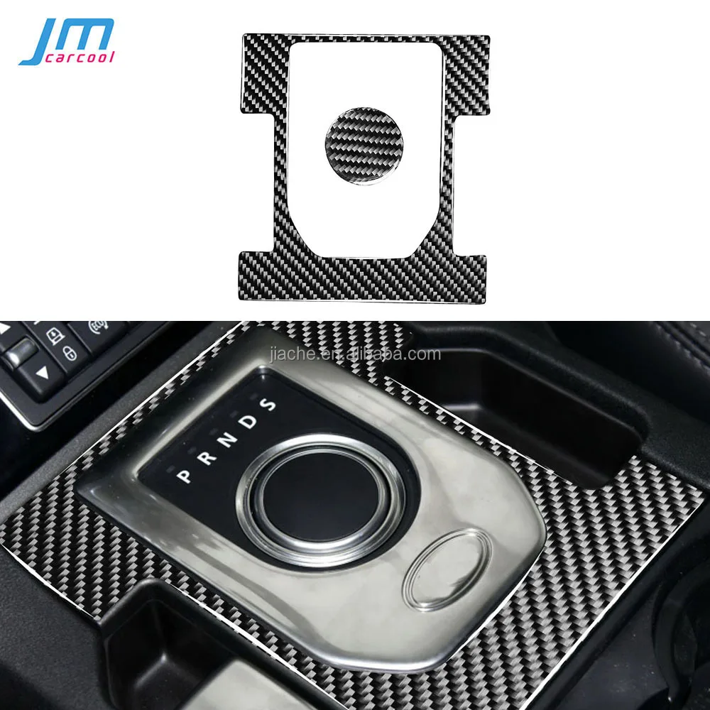 

Carbon Fiber Interior Trim Gear Shift Button Panel Frame Cover Sticker For Land Rover Discovery 4 LR4 2010-2016 Car Accessories