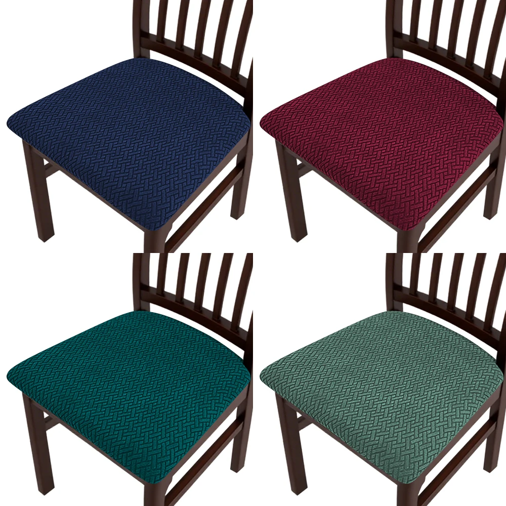 غطاء وسادة مقعد من الألياف اللدنة قابل للإزالة غطاء كرسي صلب غرفة الطعام تمتد 1 قطعة مقعد كرسي المطبخ مطعم المنزل