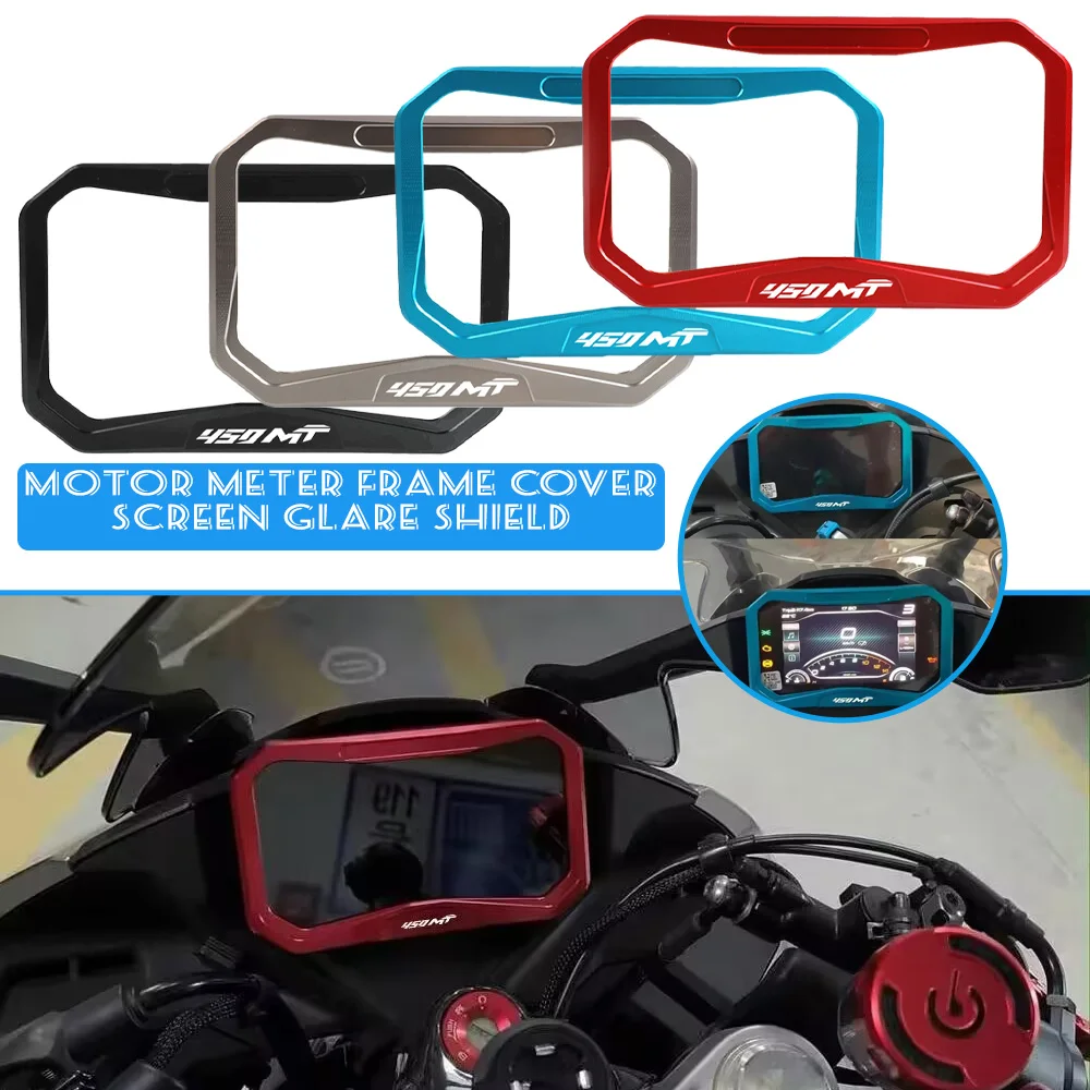 

2024 New Motorcycle CNC Meter Frame Cover Screen Glare Shield Instrument Display Guard FOR CFMOTO CF MOTO 450 MT 450mt