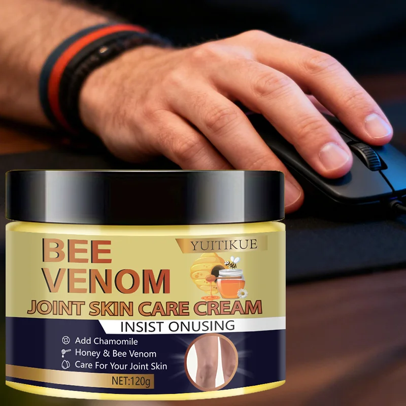 YUITIKUE Bee Venom Joint Cream 120g - with Chamomile & Honey, Moisturizes Skin, Easy Absorption for Active Lifestyles