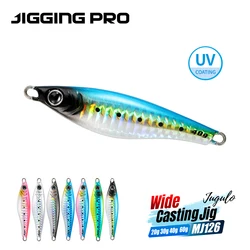 JIGGING PRO 20g 30g 40g 60g JUGULO Wide Casting Jig Slow Fall Shore Jigging Lure UV Coating Metal Jig Fishing Lure