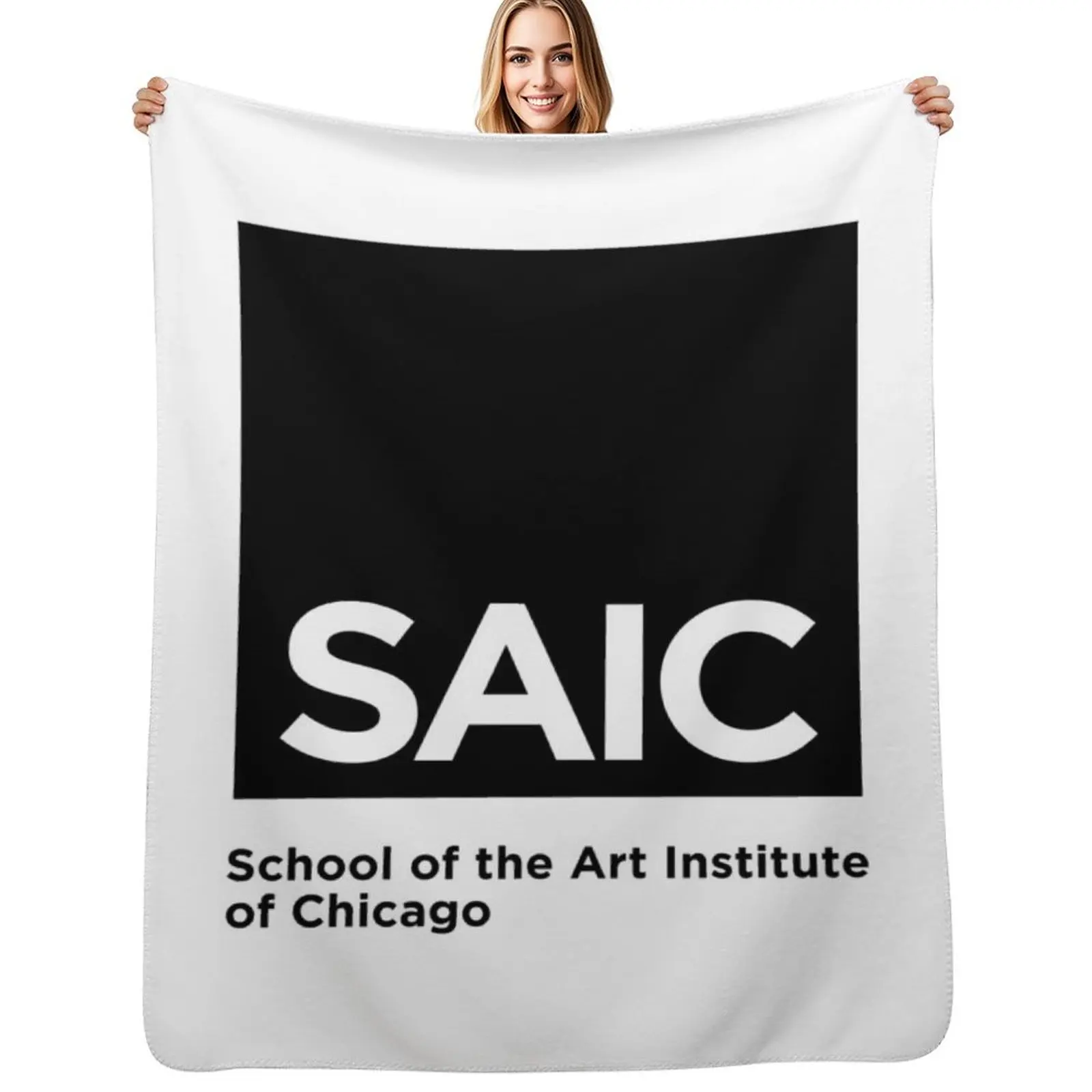 School of the Art Institute of Chicago (SAIC) Throw Blanket Bed Fashionable Large for babies Shaggy Summer Beddings Blankets