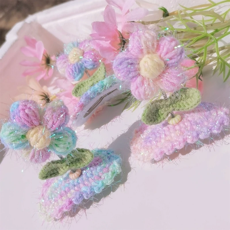 77HD Baby Girls Beauty Supplies Flowers Hairpin Toddlers Hair Clip Headdress image 6
