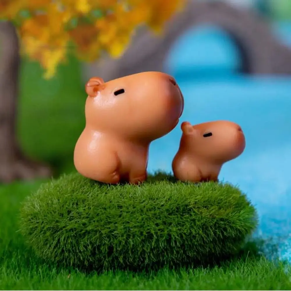Hot Capybara simulazione animali modello Mini Kapibare Action Figurine decorazione della casa regalo per bambini