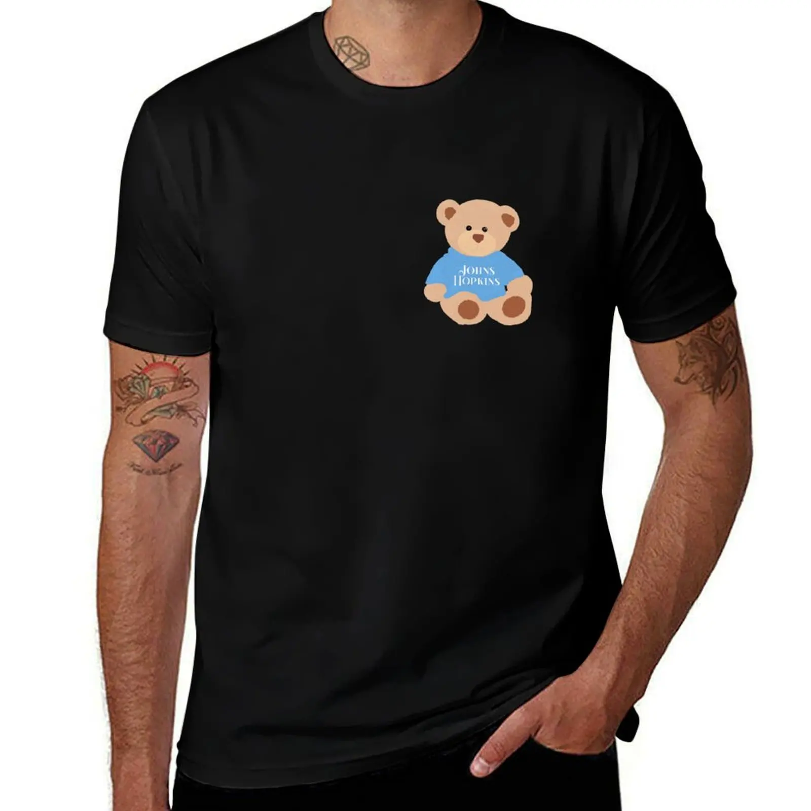 

Johns Hopkins Bear T-Shirt Sweat Absorbing Sports Tee Shirt