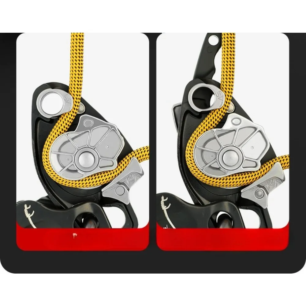 Descender 250kg Anti-panic Cam Manual Control Outdoor Climbing Downhill Aerial Work Protection