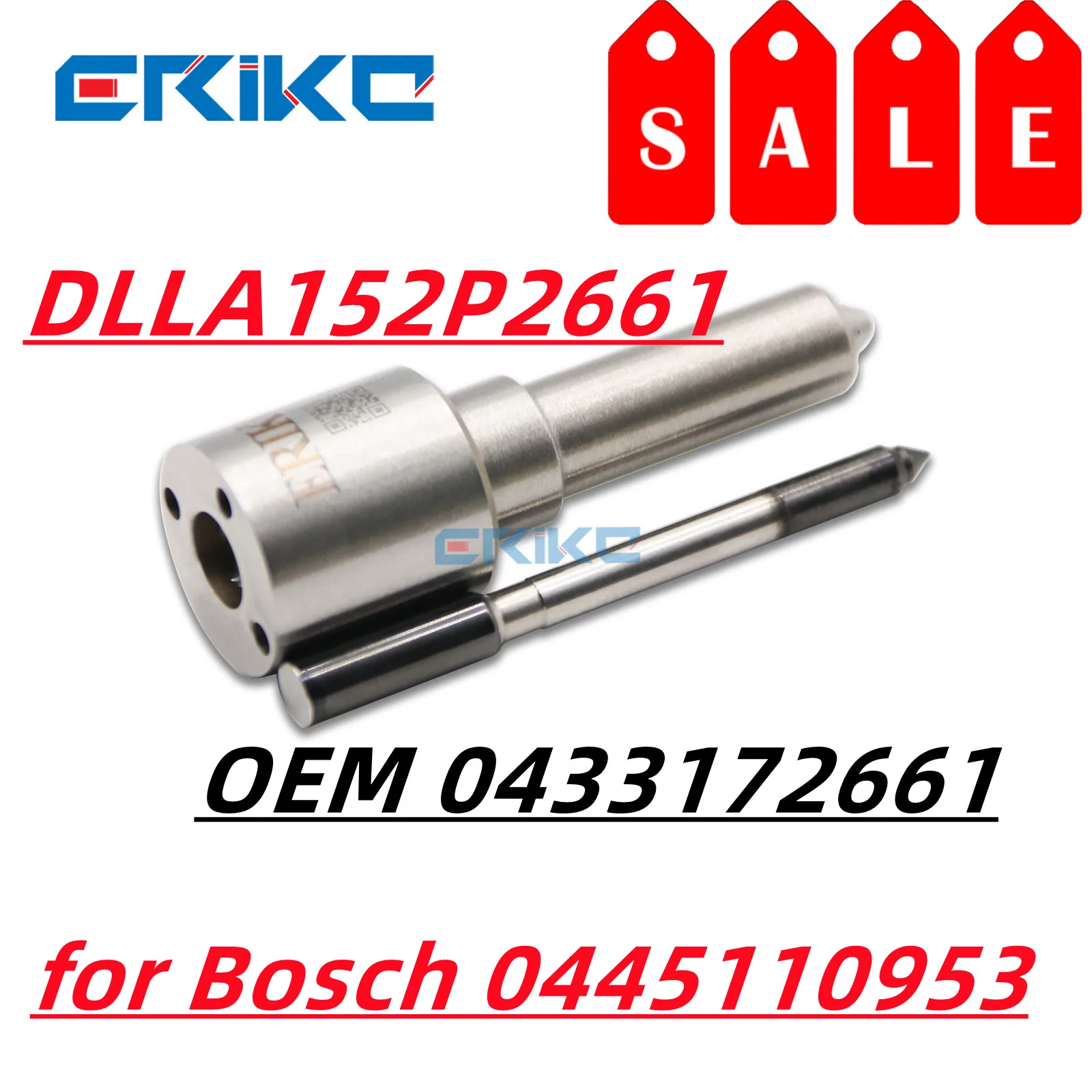 Nozzle DLLA152P2661 Fuel Truck Injector Nozzle DLLA 152 P 2661 Diesel Oil Spray Nozzle Set 0433172661 for Injection 0445110953