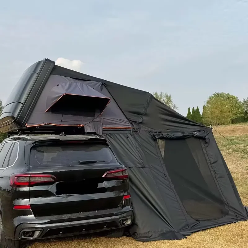 Customized Logo Hard Rooftop Tent for Pickup Truck Waterproof Windproof Car Roof Camping Tent