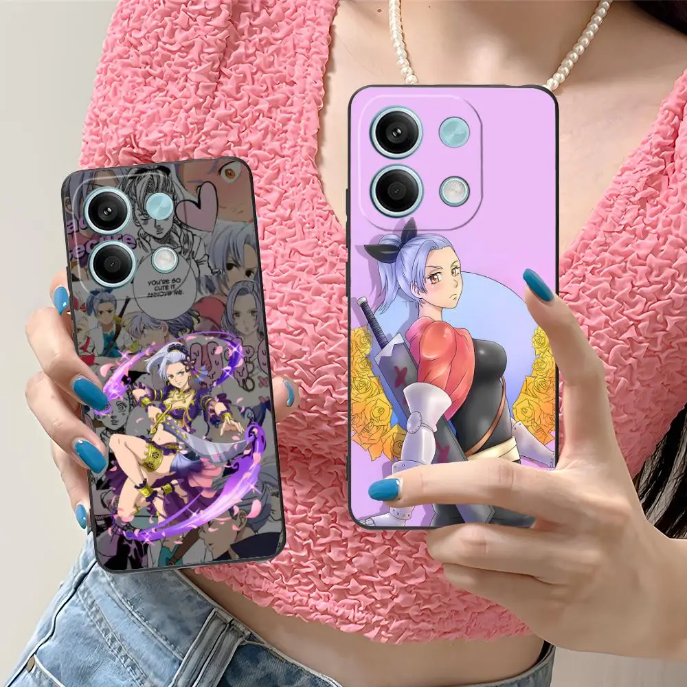 

Seven Deadly Sins Jericho Phone Case for Xiaomi Redmi Note 14 13 12 11 A5 3 2 1 Pro Plus 4G 5G Colour Printing Cover Cellphones