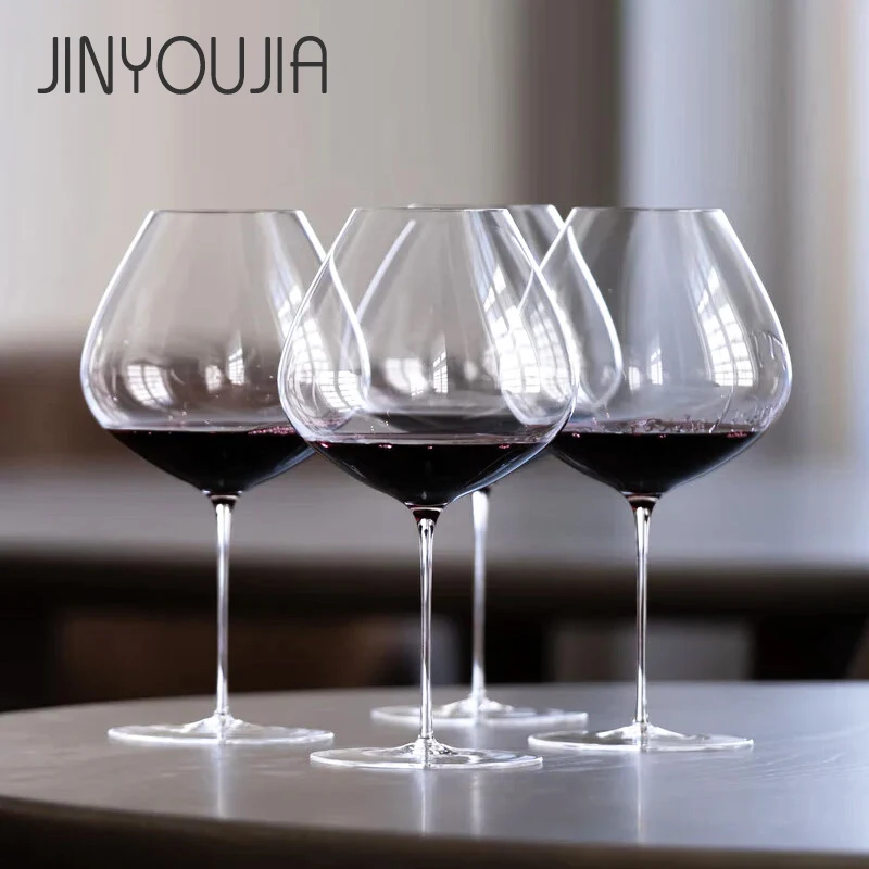 JINYOUJIA Sydonios Style Upscale Racine Burgundy 860ml Cup Crystal Handmade Extremely Thin Wine Glass Aroma Enlarge Goblet