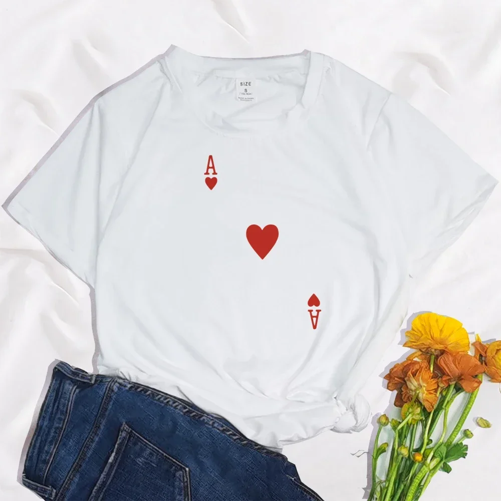 Heart Bridge Deck of Cards Group Costume T-Shirts Poker Outfit Cards Women&Men Matching Playing Cards for Casino Party Costume