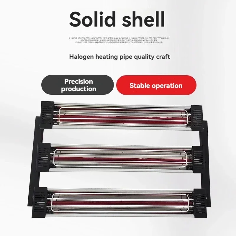 

Новая специальная инфракрасная лампа для выпечки с коротковолновым нагревом, роскошная галогенная трехтрубная лампа для выпечки