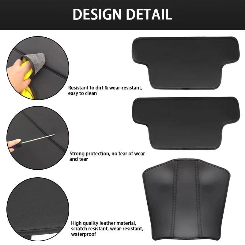 Car Back Seat Back Anti Kick Pad Cover, Protector, Mat, Acessórios Interiores, Toyota C-HR, 2017, 2018, 2019, 2020, 2021, 2022, 2023