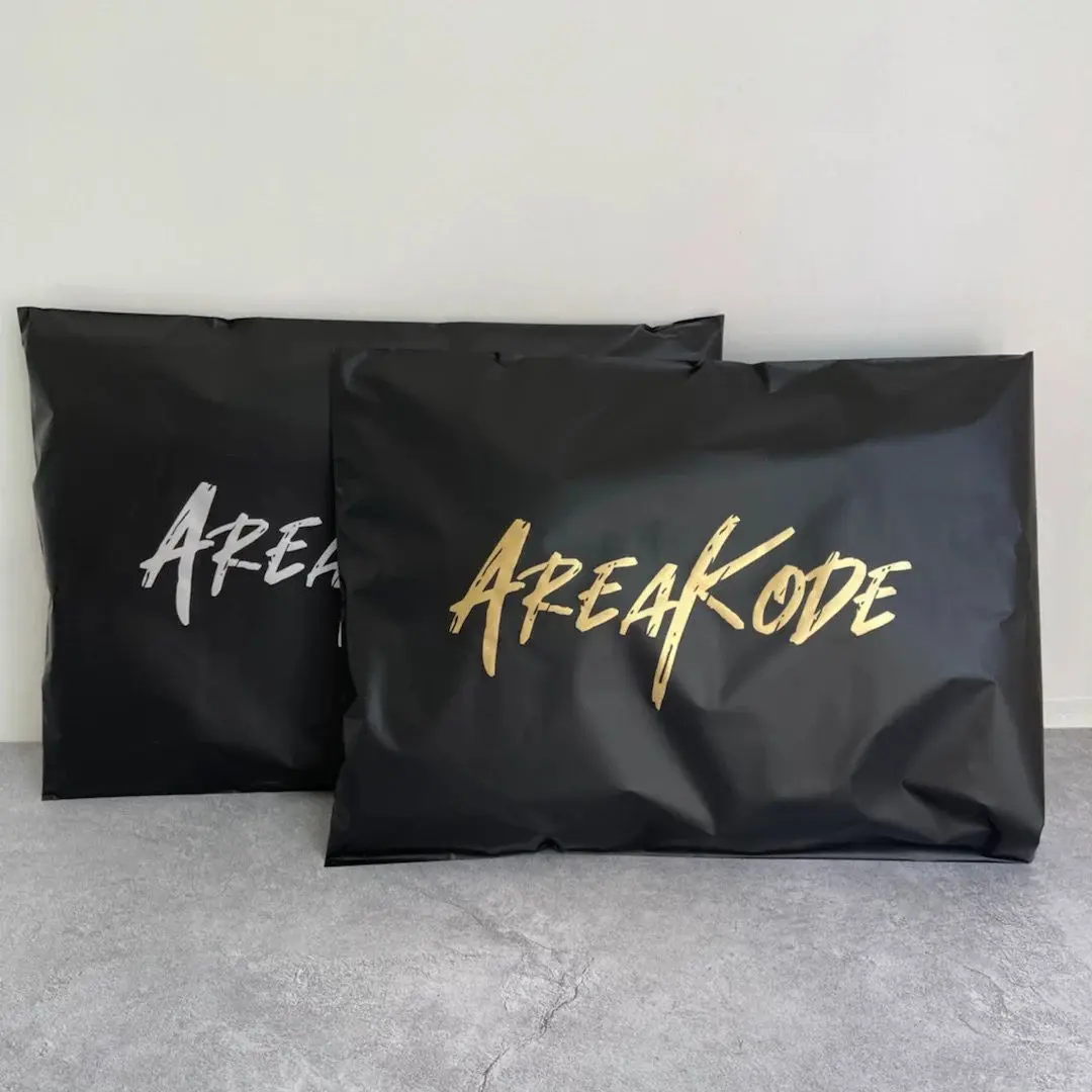 Schwarze Express-Geschenkverpackungstasche, wasserdichte Plastiktasche, Transportprodukt, selbstversiegelte Tasche, individueller Logodruck – Detail 5