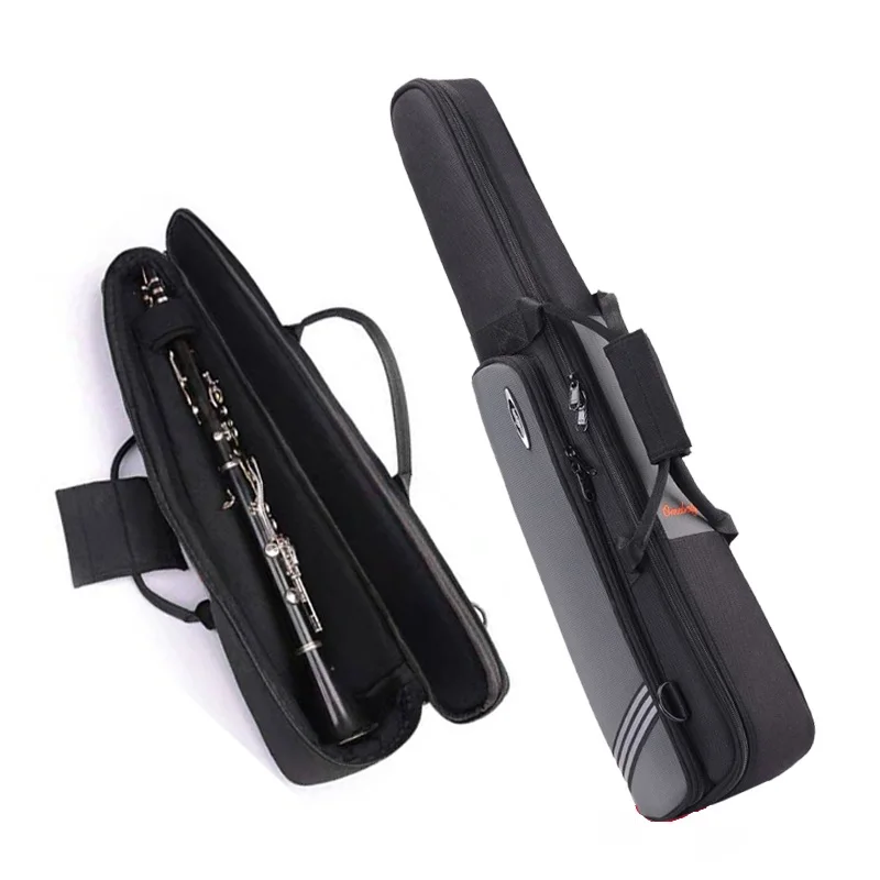 Waterproof Clarinet bB Bag Soprano Saxophone Bag Portable Woodwind Instrument Bag Straight Sax Case One-piece Clarinet Box Bag