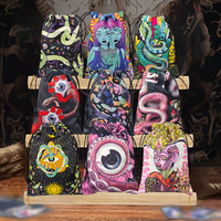Velvet Tarot Card Storage Bag Drawstring Oracle Card Animals Snake Pouch Multiple Use Bag for Dice Jewelry Cosmetic Travel Gift