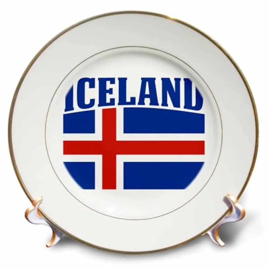 

Porcelain Plate - Patriotic Iceland Flag Icelandic Banner Design cp_264629_1