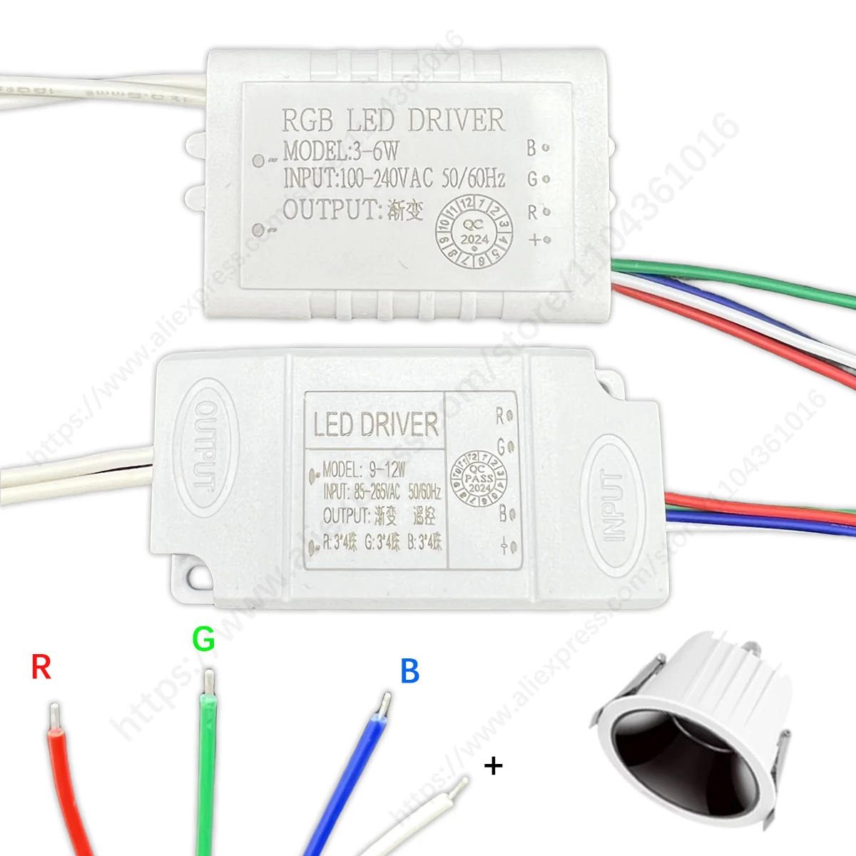 

LED Power Supply RGB Driver 3-6W 9-12W Lighting Transformers For LED Power Light Panel Light Downlight DIY