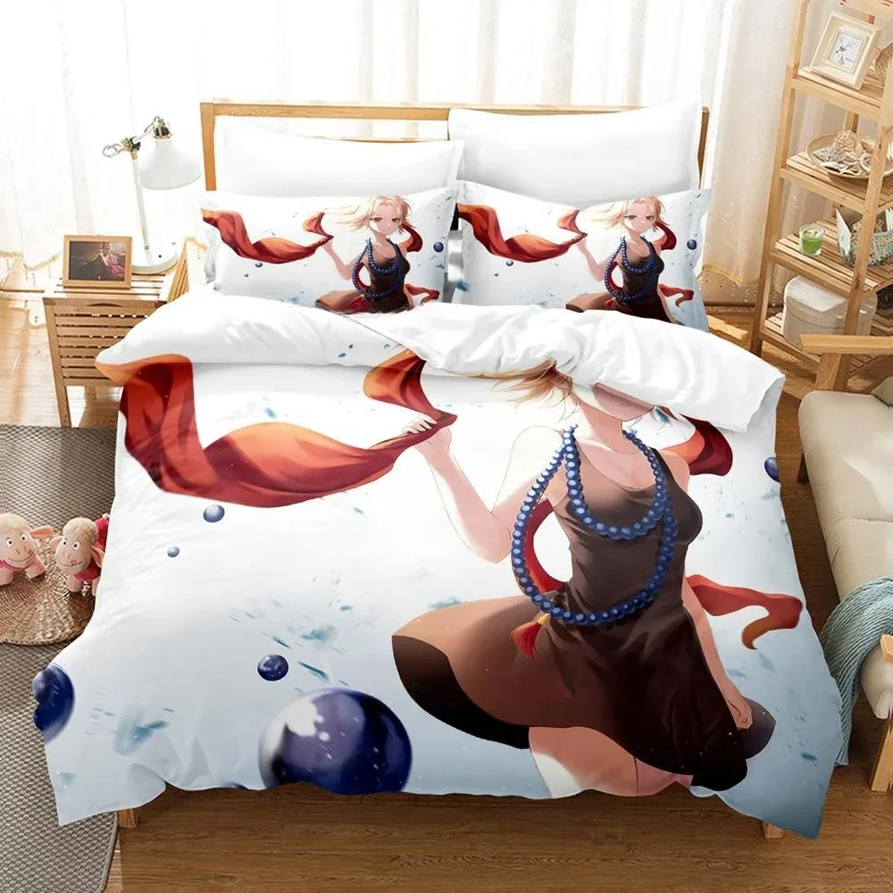 

Personality 3D Printing Shaman King Bedding Set Cartoon Anime three-piece Set Adult Boys Bedroom Duvet Cover Sets Home Textiles