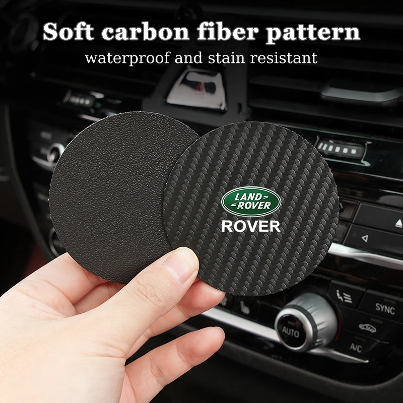 Car Water Cup Mat Silicone Mat Waterproof Water Cup Holder For Land Rover Freelander 2 L2 LF Discovery 3 4 L319 L462 Range Rover