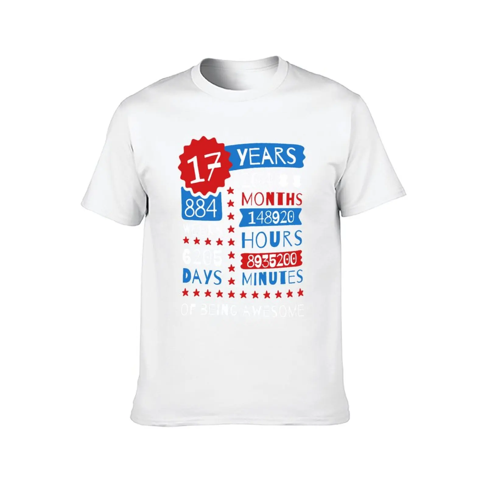 17 عامًا من كونها رائعًا - أفكار هدايا عيد الميلاد الرائعة 17th تي شيرت رجالي تي شيرت صيفي تي شيرت مطبوع مخصص #2