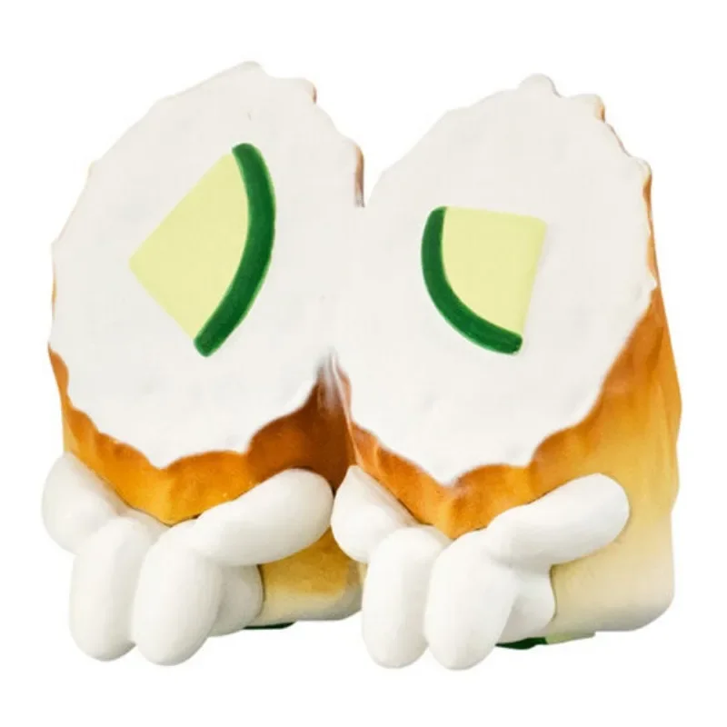 Origineel capsulespeelgoed kawaii Machiboke bento case deel 3. Rode shiso rijstbal Wiener Ch soi Rolls Jelly zitfiguren gasha