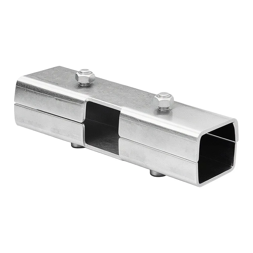 For DIY Projects 25x25mm Square Tube Tee Connector Inline Tube Fitting Sturdy Stainless Steel Oxidation Resistance