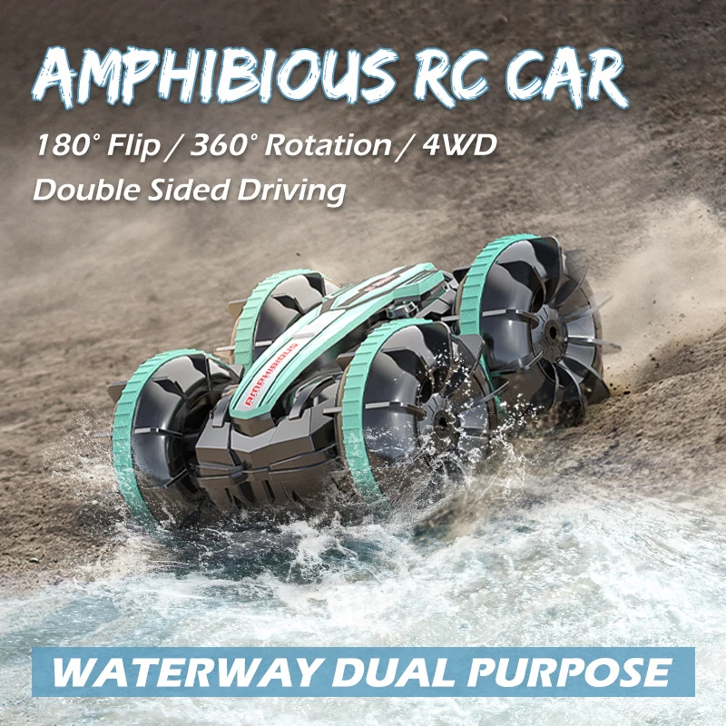 Amphibious RC Car Remote Control Stunt Car Vehicle Double-sided Flip Driving Drift Rc Cars Outdoor Toys for Boys Children\'s Gift