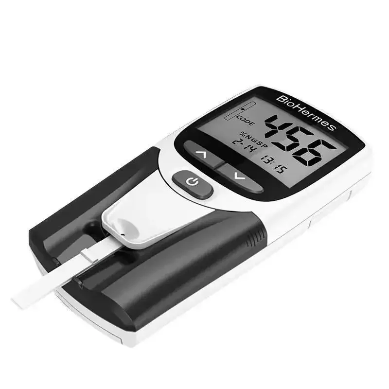 Biohermes Hba1c Meter Hemoglobin A1c Analyzer With A1c Test Kit Blood Group Testing Equipment Glucose Test Strips Sugar Test