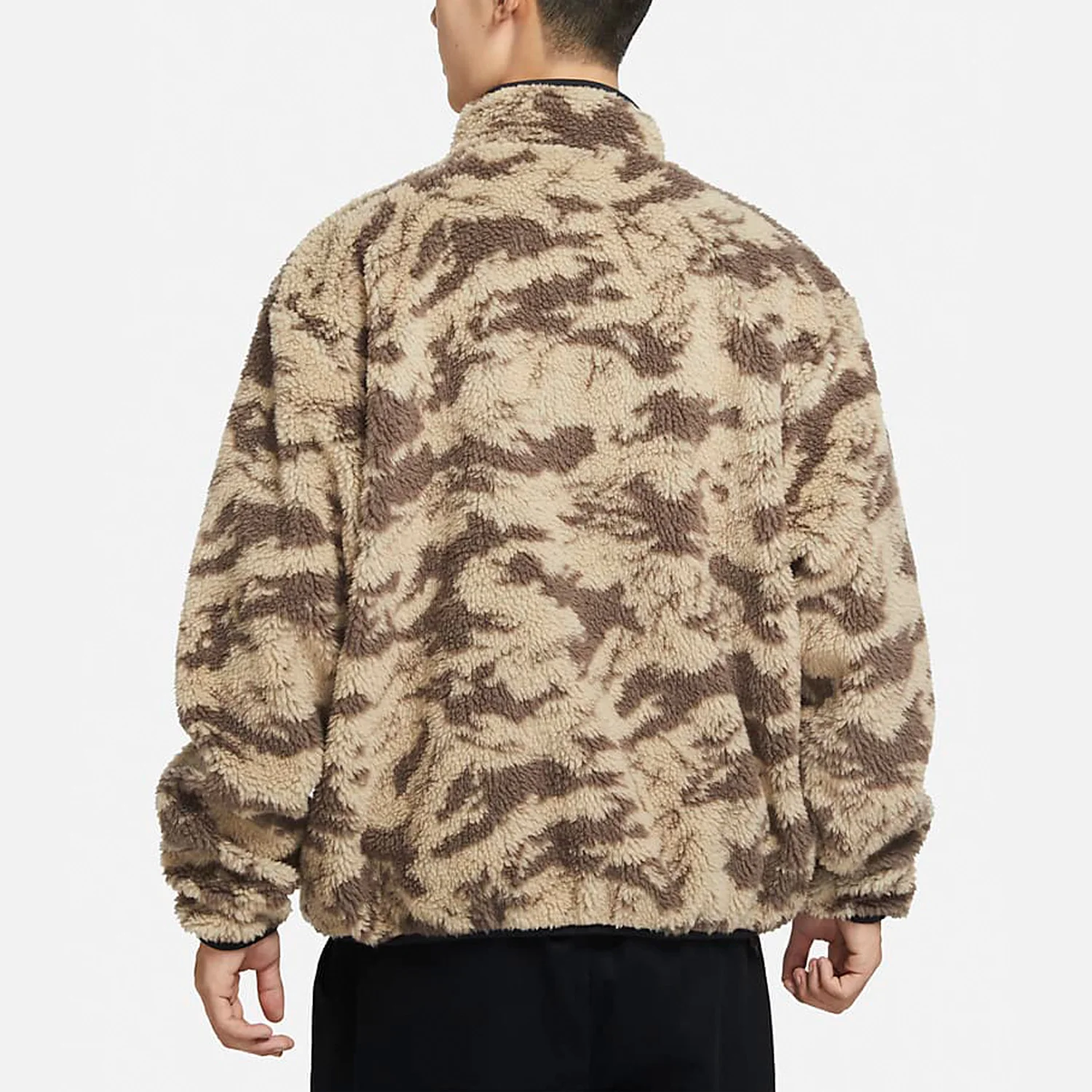 Nike genuine winter new men's imitation lamb wool double-sided jacket DQ4885-010