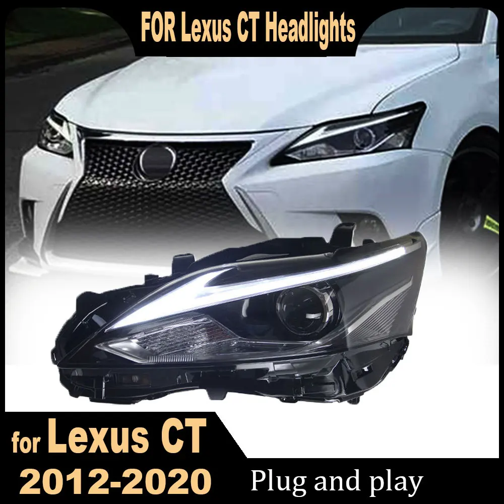 Head Lamp for Lexus CT200 2013 2014 2015 2016 2017 LED Headlight Projector Lens  Assembly Upgrade High Configuration Headlights