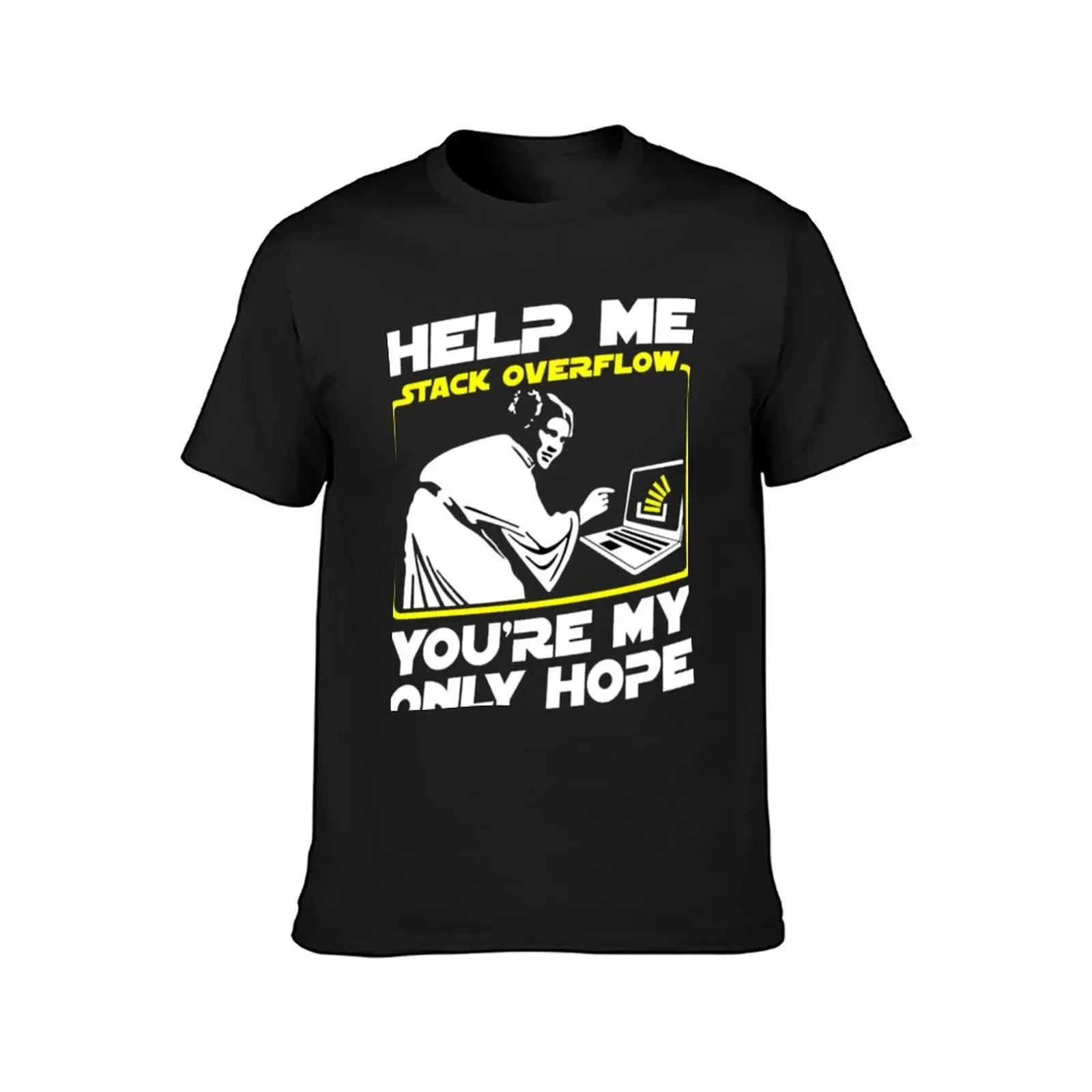 Help Me Stack Overflow You’re My Only Hope T-Shirt customs design your own vintage clothes plain black t shirts men