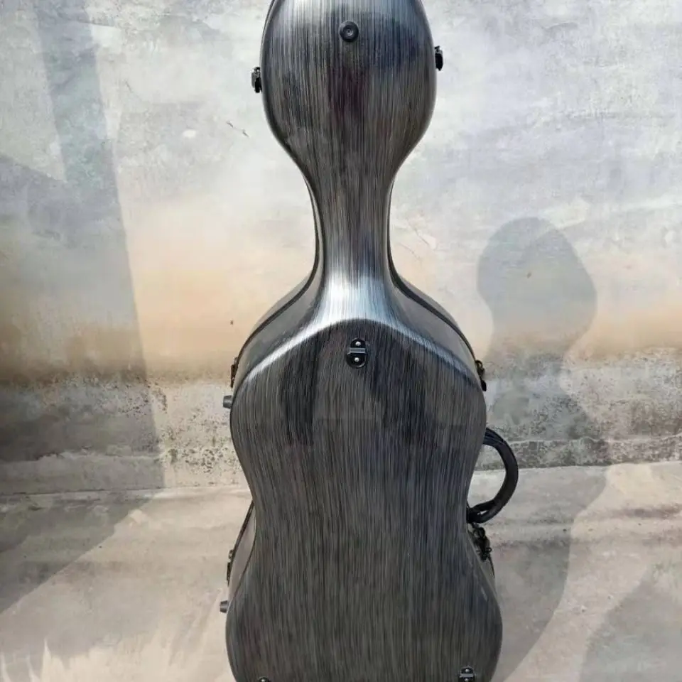 Carbon fiber cello case 4/4 3/4 1/2 1/4 Carbon Fiber Cello Box high strong portable , light aircraft consignment cello case