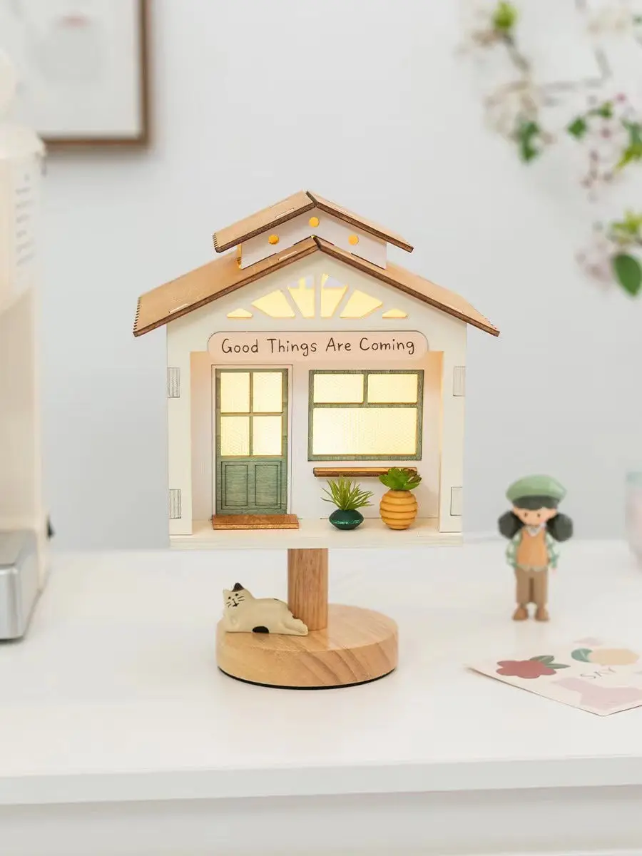 

Ins style cute art desk lamp high-end atmosphere bedroom bedside lamp children's room retro decoration lamp